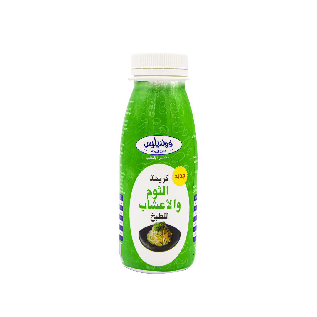 [CF250] FONDELICE CREME LIQUIDE A CUISINER Ail fines herbes  250 ML